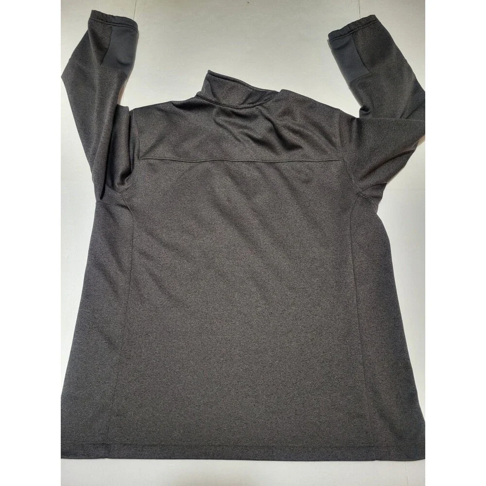 (#16) The North Face Men's XL Gray Fleece 1/4 Zip Mock Neck Pullover